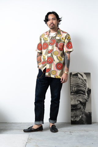 Zika Loose fit Bowling Collar Unisex Shirt - Dreamy Mirage - TENCEL™ Lyocell Linen Blend