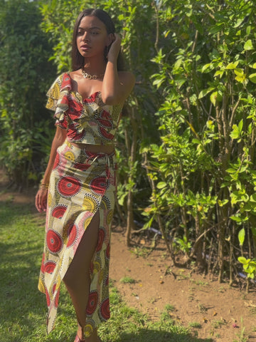 Mirembe Slit Midi Skirt - Dreamy Mirage | GO OA OG 2.0