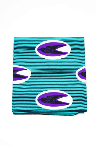 Taiwo Speed bird Headwrap Ankara Wax Print OliveAnkara