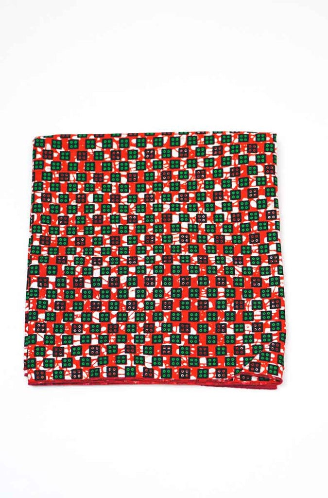 Sugar Cube Headwrap Ankara Wax Print OliveAnkara