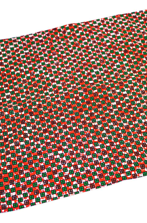 Sugar Cube Headwrap Ankara Wax Print OliveAnkara