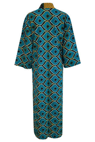 Makena Maxi Afromono Ankara Wax Print OliveAnkara