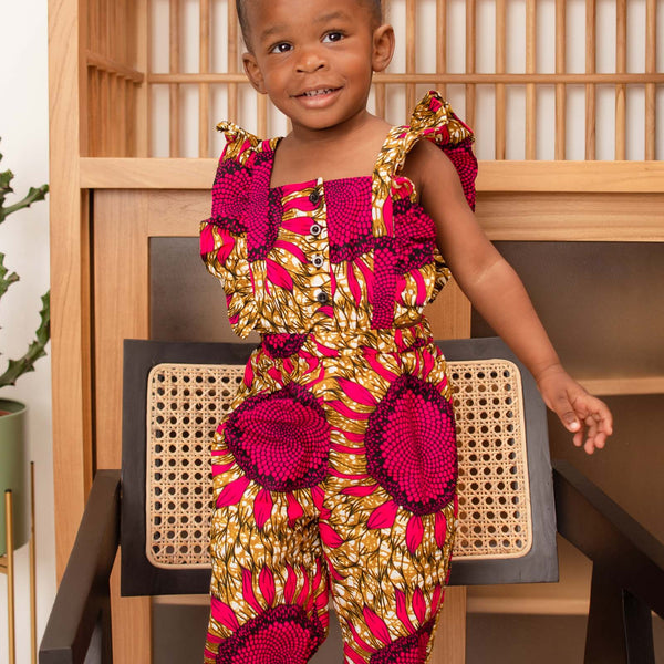 Ankara jumpsuit hot sale for children