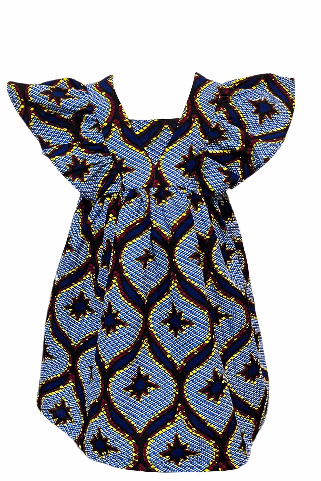 Rafi Frill Dress - Blue Congress Print