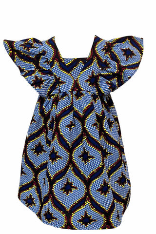 Rafi Dress Ankara Wax Printed fabric OliveAnkara